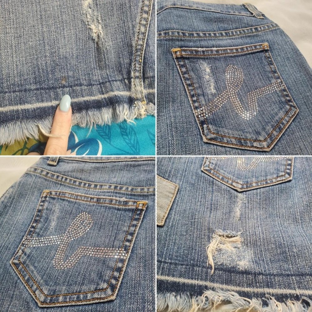 Vintage bebe Denim Mini Skirt - Picture 4 of 4